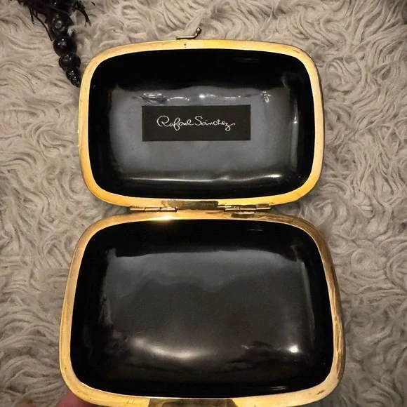 Rafael Sanchez Elegant Black Clutch Bag - Picture 2 of 5